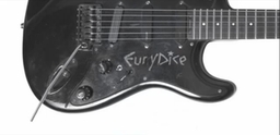guitar with 'Eurydice'-logo